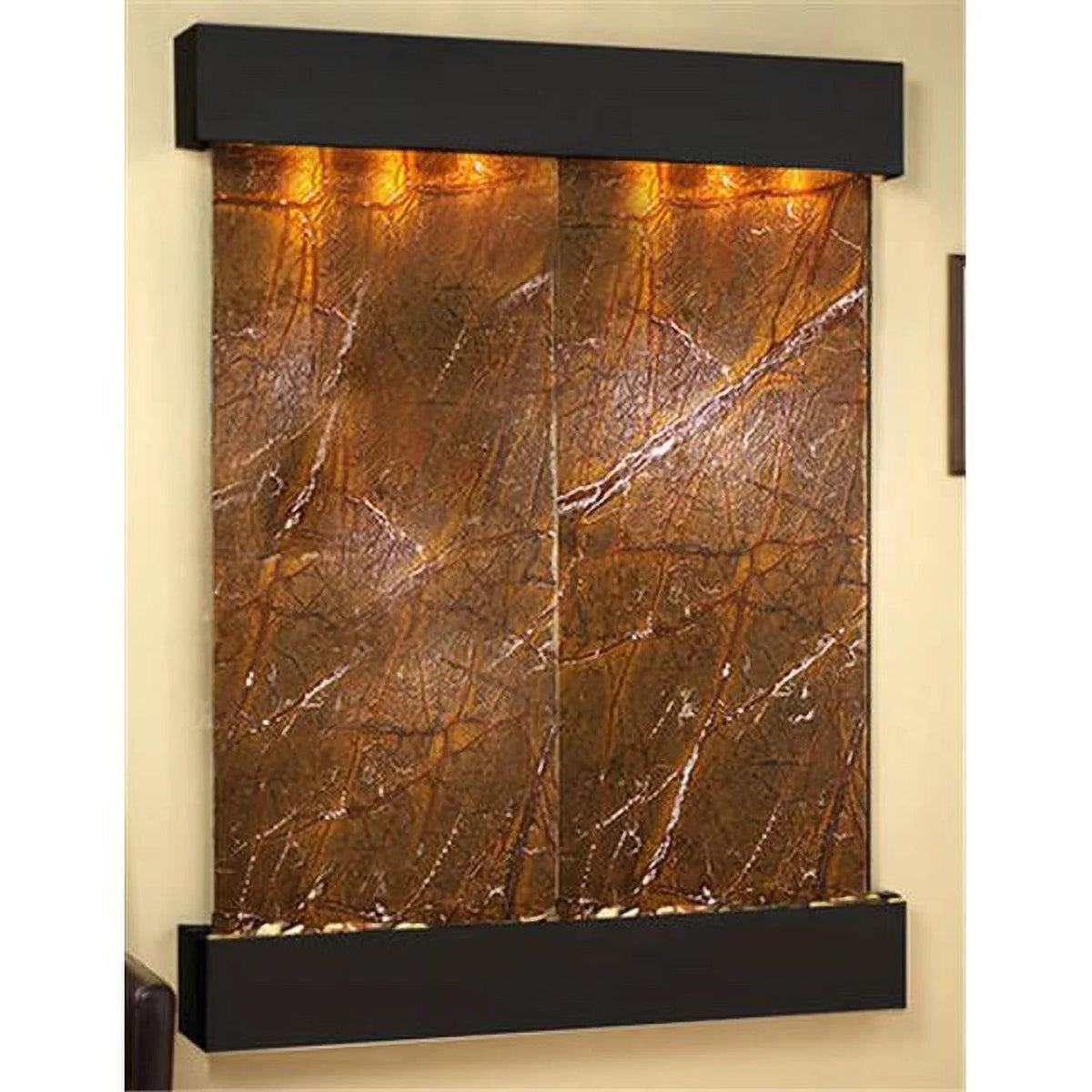 MRR1506 River Fountain Marble Majestic - Rainforest Wall Adagio Brown