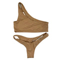 Women's Beige Frankies Bottom Set Katerina Bikinis Top Barb