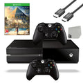 500GB Gaming Origins One Cable Assassin's AXTION Included Used 2 Microsoft With HDMI Creed Original Console Controller Xbox BOLT Game Black Bundle