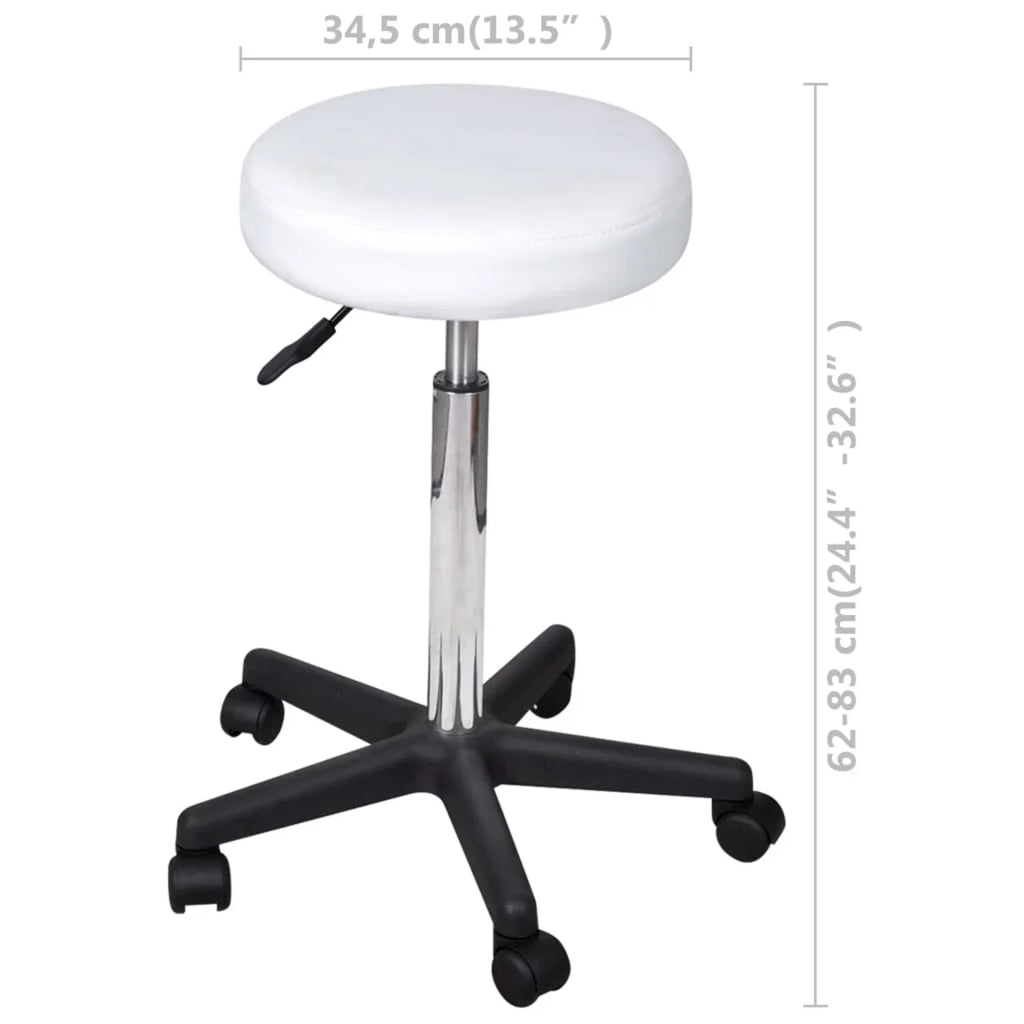 Faux Office OWSOO Stool Leather White