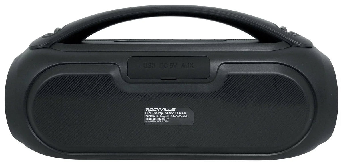 Portable MAX Bluetooth w/Wireless Speakers PARTY GO Rockville Link LED (2) BASS