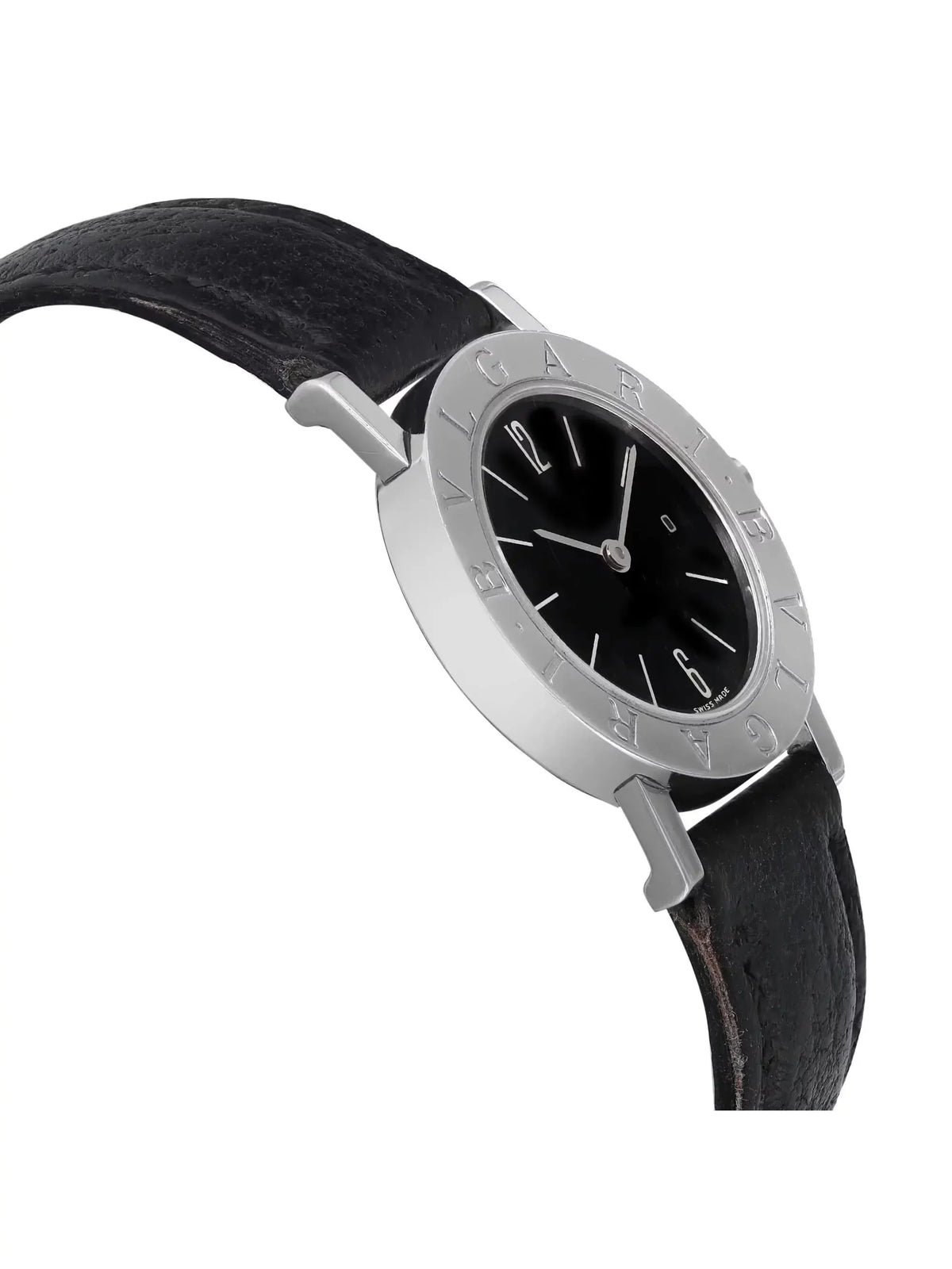 Bvlgari 26mm Dial Watch Steel Quartz Black SLD Bvlgari Ladies BB 26