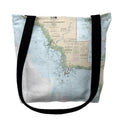 '- River to Crystal Horseshoe 16 Nautical x Tote Bag 16 Medium FL in. Map Point,
