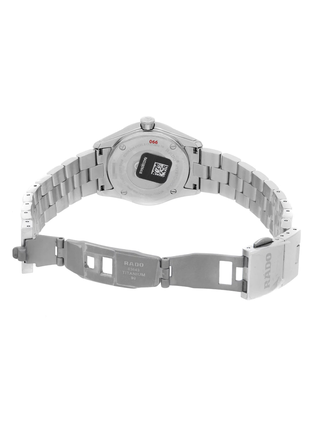 Ladies Hyperchrome 31mm Black Dial Stainless Rado Quartz Steel Watch R32976163