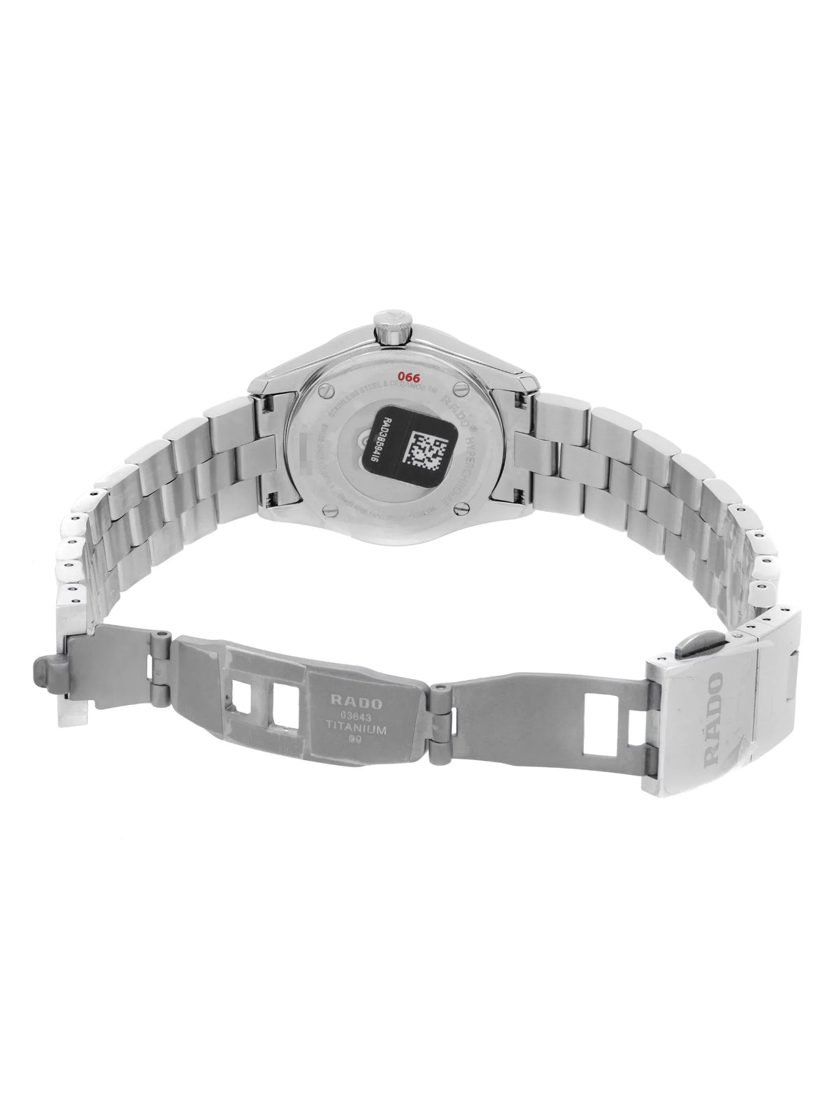 Ladies Hyperchrome 31mm Black Dial Stainless Rado Quartz Steel Watch R32976163