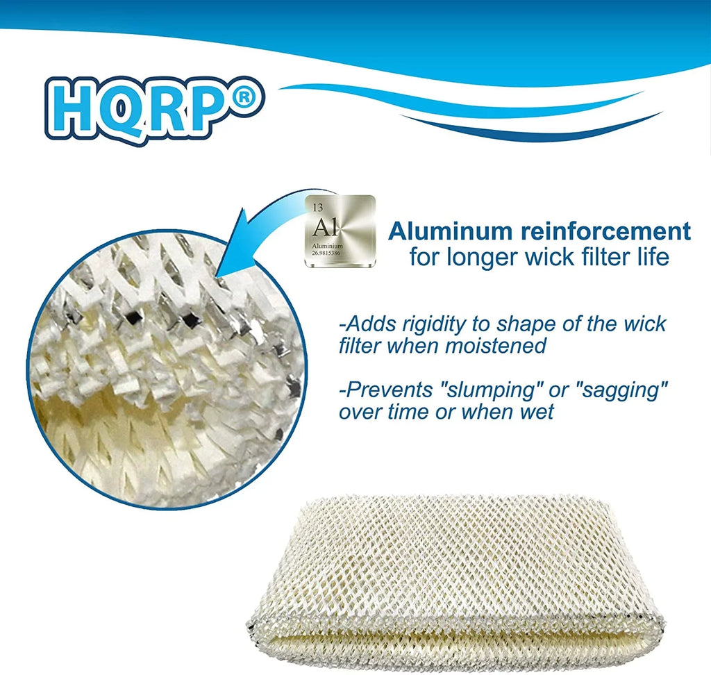 Bionaire Humidifiers BCM3855 HQRP Wick Filter BCM3656 fits Replacement BWF75 D 2-Pack for BCM3955 Filter