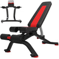 Bowflex Stowable Bench, with 100675 SelectTech Adjustable with SelectTech Angles Bowflex Stand Rack Adjustment 6 5.1S Dumbbell Media Bundle