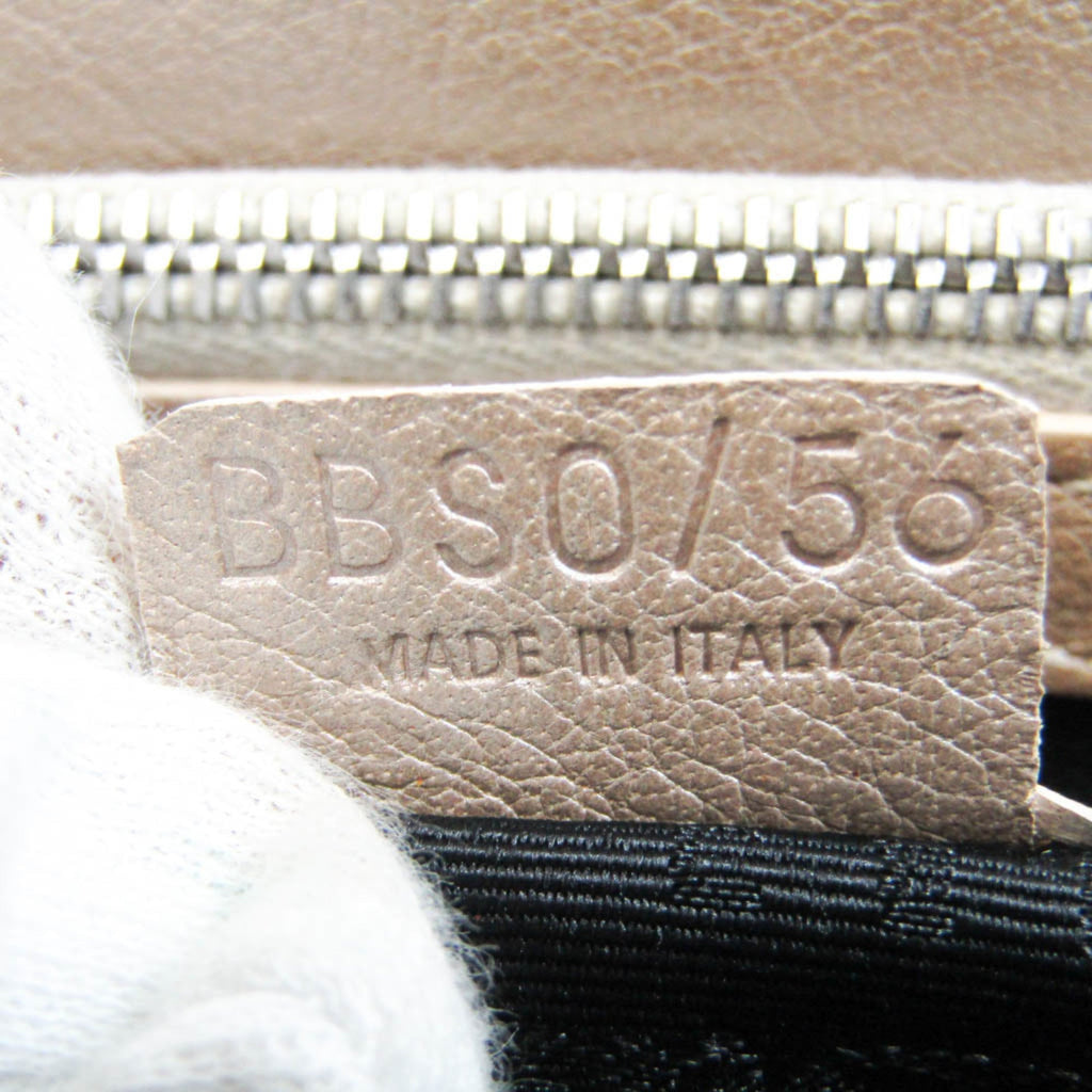 (Good) Pre-Owned Leather Beige,Champagne Celine Women's Handbag Boogie