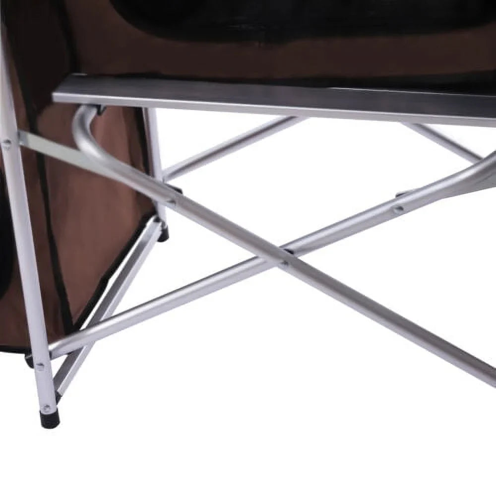 Storage Picnic Table Camping Portable Cabinet Kitchen Table Rack Cooking Folding