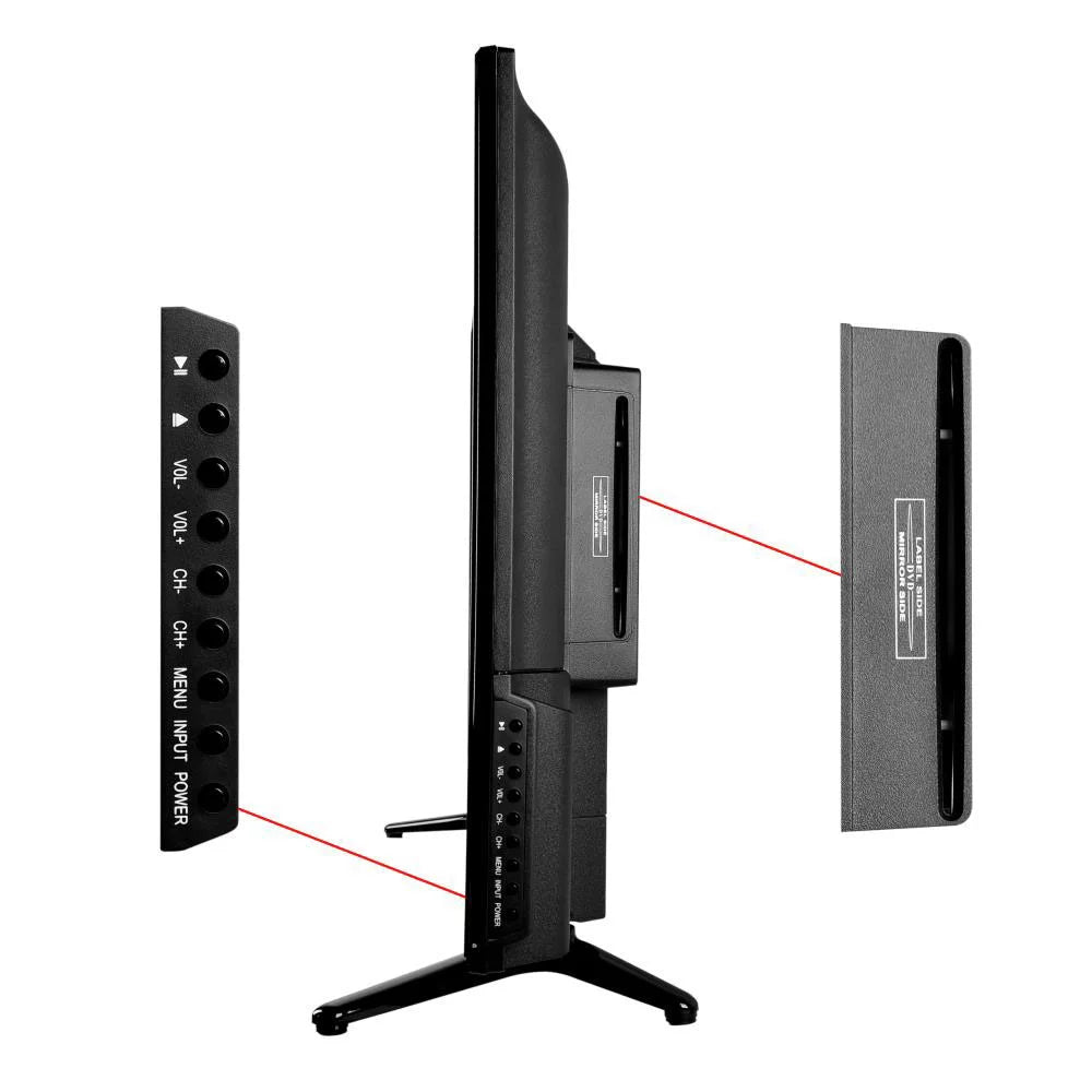 PTVDLED32.5 TV HD 2 32 Pack) Player Inch Pyle x 1080p LED with Widescreen DVD (2