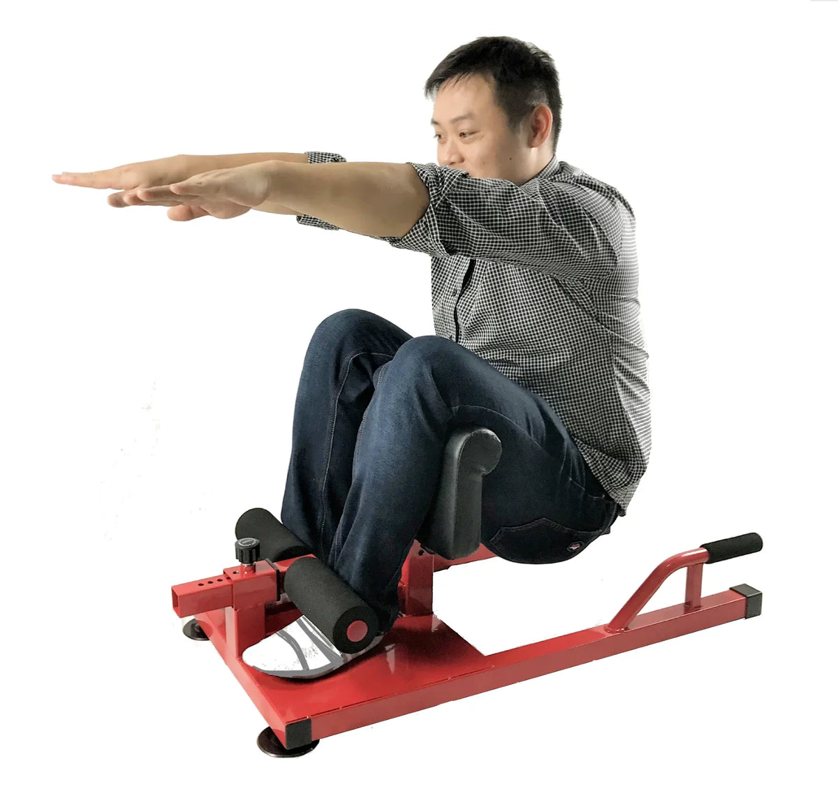 Squat & for Home Bar Leg Iron Sit-ups Gym 3-in-1 - Bench Exercise Sissy