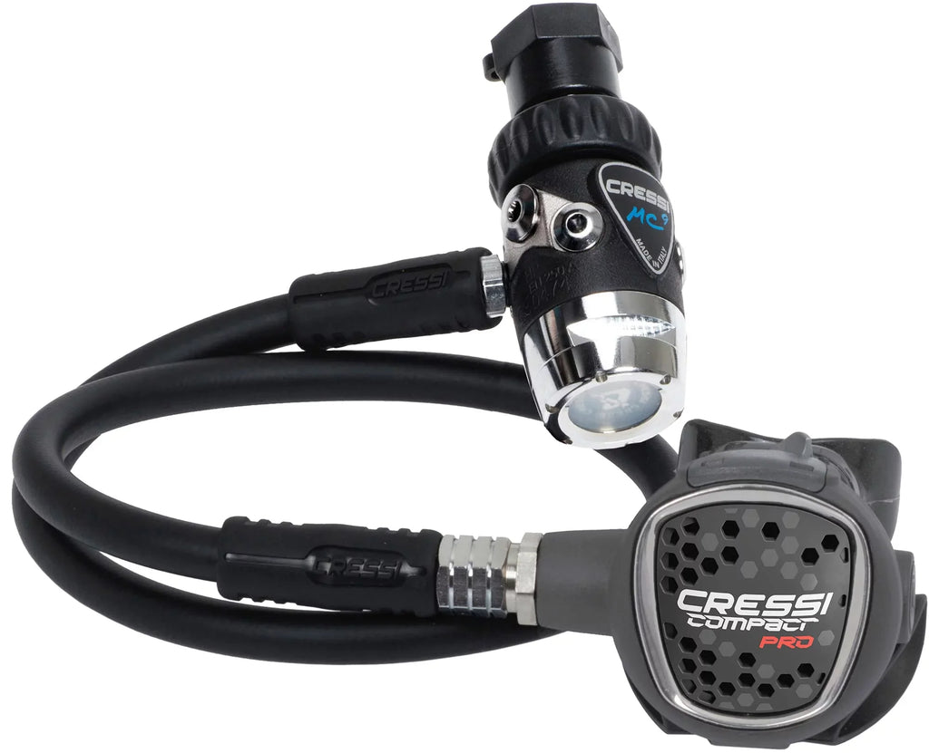 Italy MC9-SC/Compact 2nd Scuba and Hyperbalanced for 1st Beginners - Made Stage, Compact in Cressi Ideal Travelers Diving Stage Regulator - Diaphram Pro: