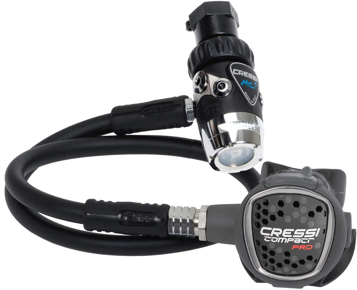 Italy MC9-SC/Compact 2nd Scuba and Hyperbalanced for 1st Beginners - Made Stage, Compact in Cressi Ideal Travelers Diving Stage Regulator - Diaphram Pro: