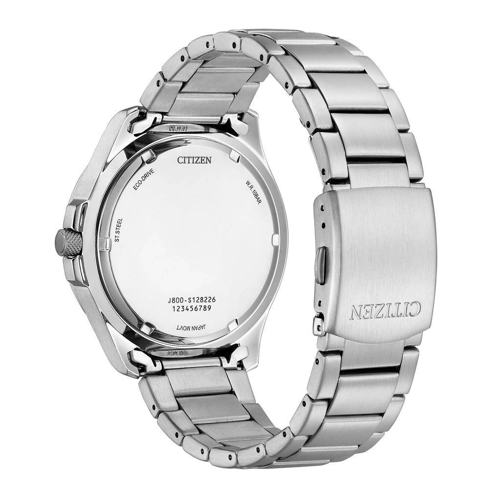 Citizen Stainless Men's Eco-Drive AW0110-58L Classic Watch Dial Blue Steel