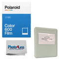 Photo Album for Holds Phobea Polaroid Prints 5" Leather 32 Wide Double 600 Film for Cloth Grey + + Color pack Prints-