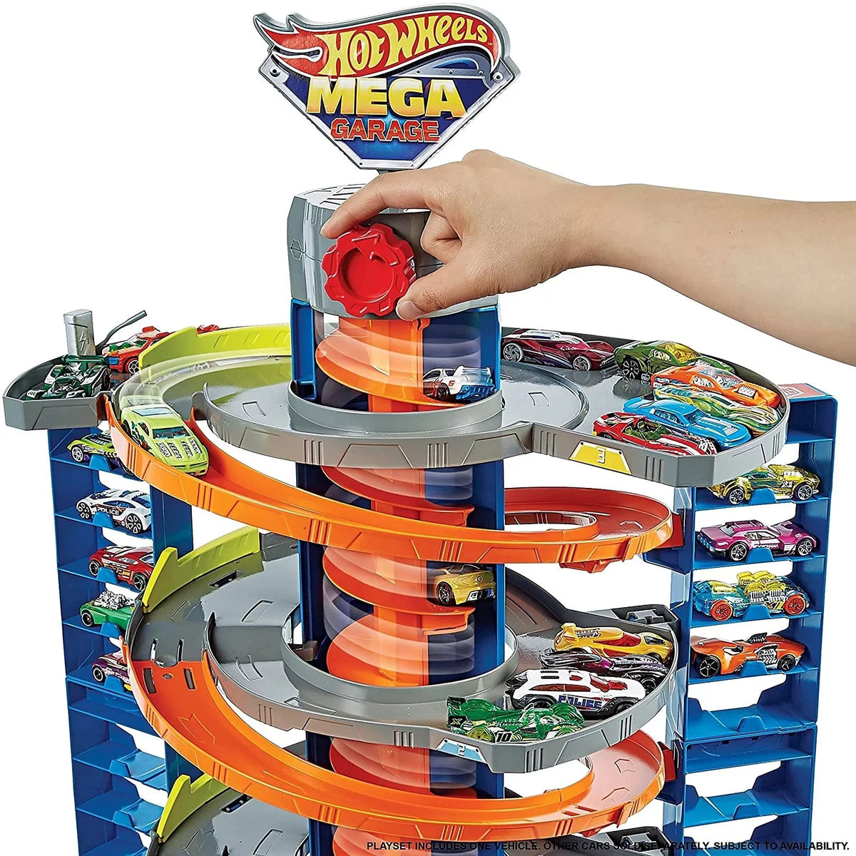Storage Mega 4+ City Hot Playset with Garage for Cars, Wheels Over Ages 60