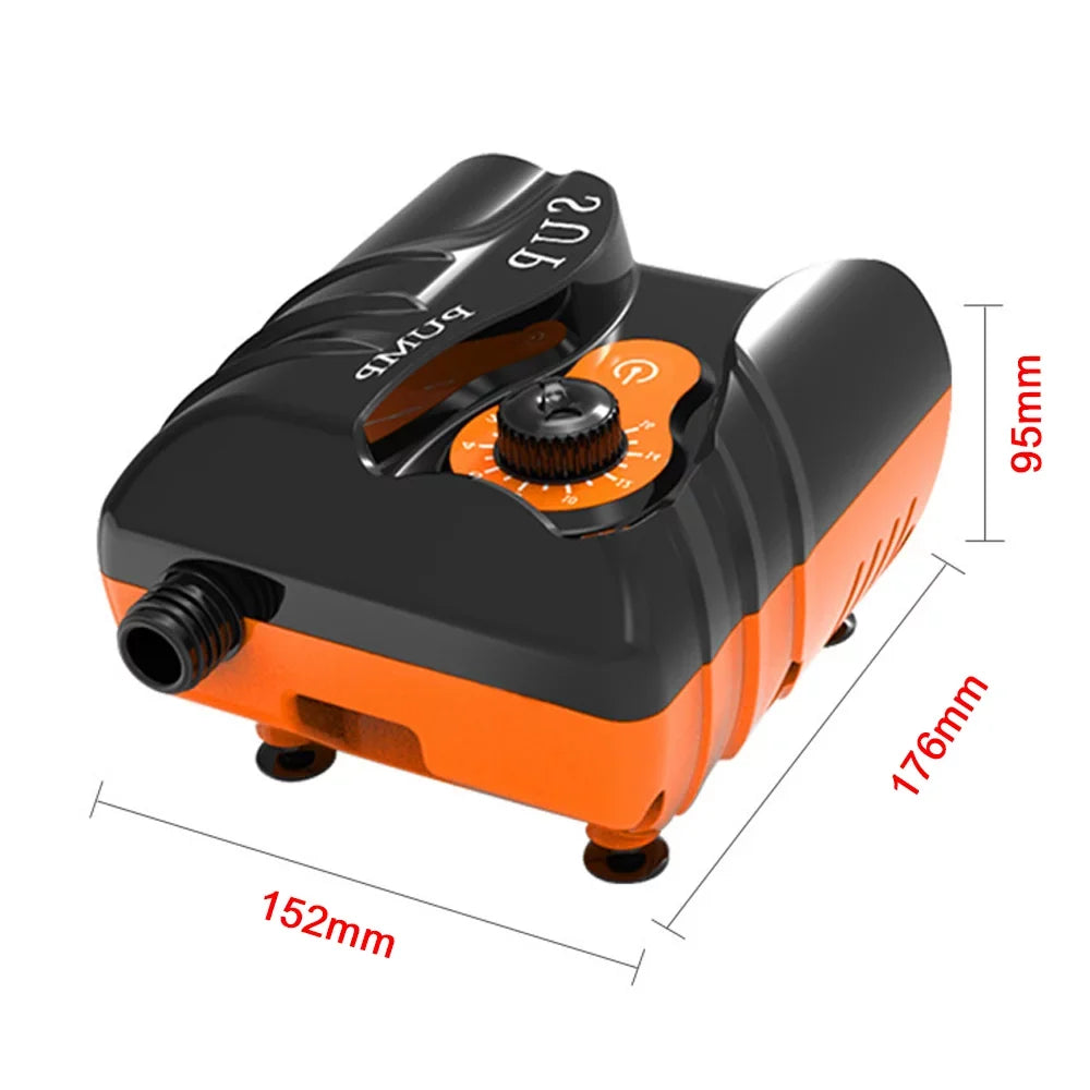 moobody Board Paddle Inflator 16PSI Electric 110W for Pressure Pool Boat Air High Portable Pump Inflatable