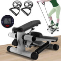 Equipment Exercise, Bands, Stepper Resistance Stepper Adjustable Mini Height Gray Stride with Stepper Cardio for Stair