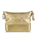 Unisex Hobo Leather Lambskin (Good) Bag Pre-Owned Shoulder Medium Authenticated Gold Gabrielle