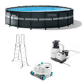 x 52" Pool Vacuum & Above Ultra Pump XTR Intex 18' Ground Set Robot with