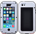 5 Protection, Scratch (White) Grade exterior Aluminum Case Resistant Military Rugged Shockproof Metal Travel Duty and Heavy Gorilla iPhone Glass