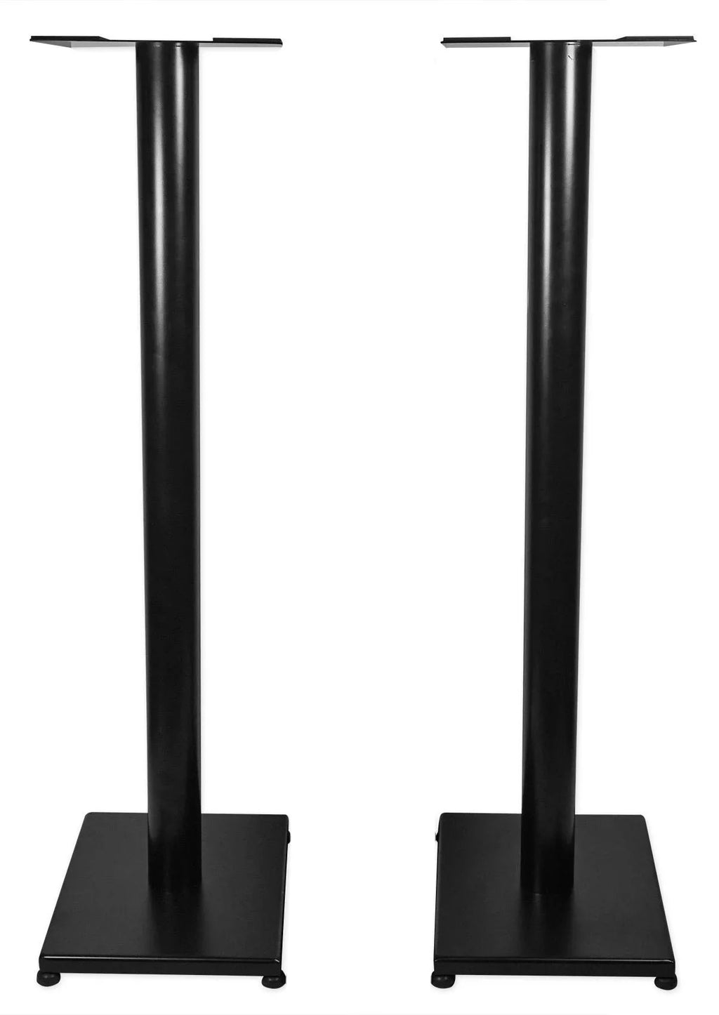 37" Steel Bookshelf / Studio Pair Rockville Monitor RS37B Speaker Stands Black in