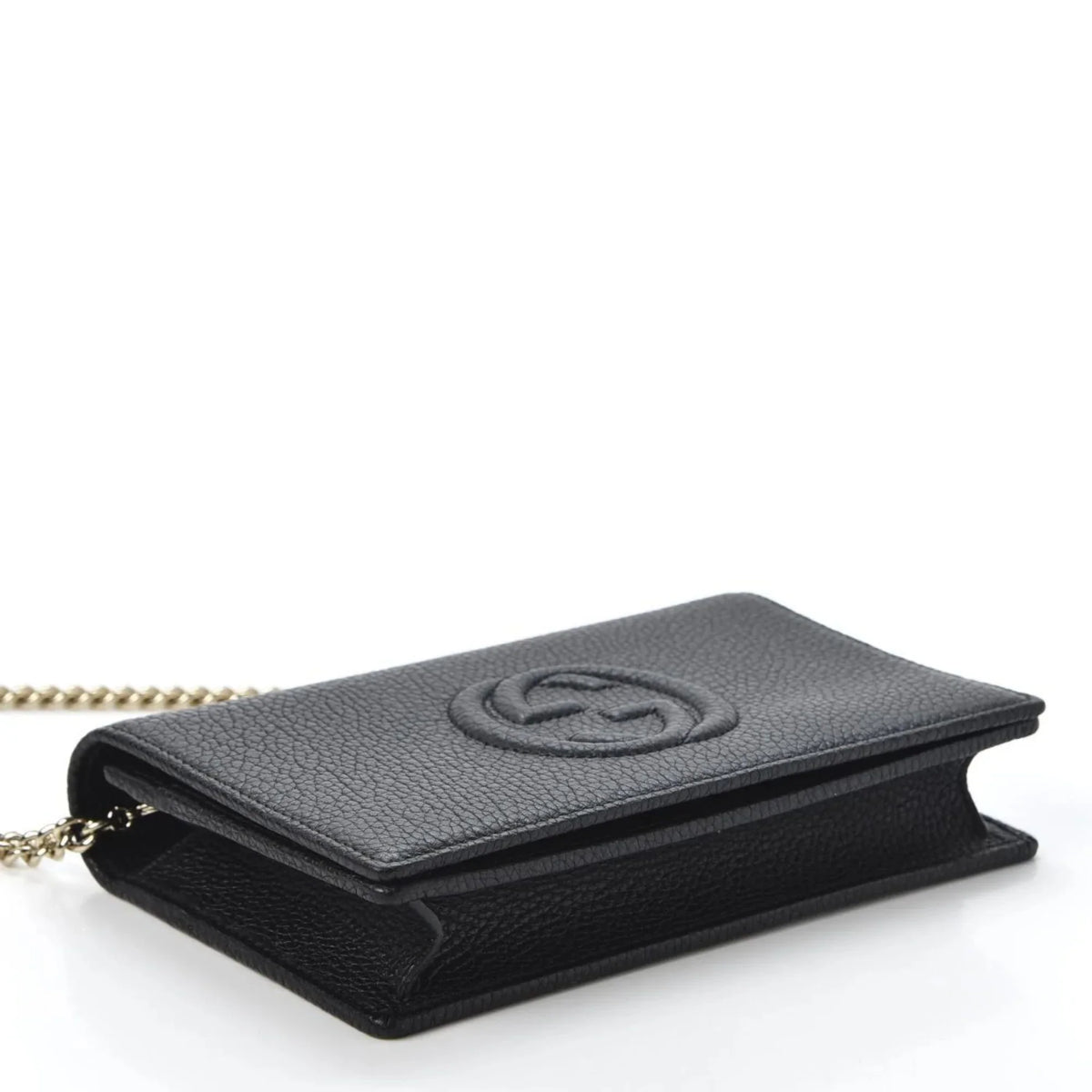 Wallet Body Chain Bag Cross Black on Soho Leather