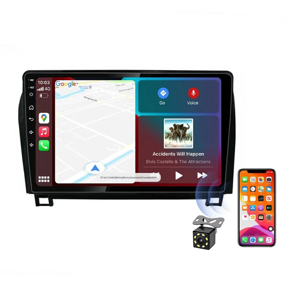 JMANCE Car 2008-2017 Android Navigation Tundra for Toyota 10 2007-2013 with Sequoia Radio GPS Play