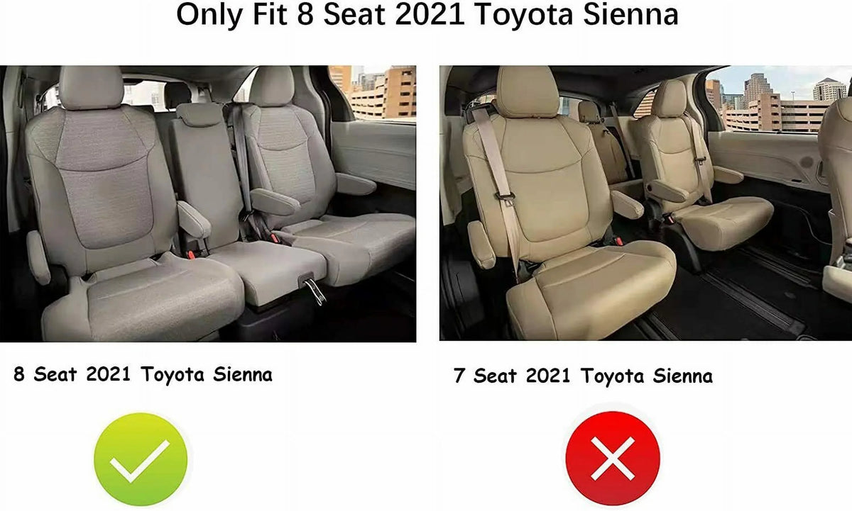 ( for Compatible ), 2021 2021 Toyota Cargo Model 8 climate 2022 Sienna seats for Custom (NOT Black Liner 2022 Trunk Tire for Toyota 2023 All Sienna 2023 Mat Spare 3W Fit TPE