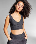 Grace Jeannie 14 Wide-Strap dimension Inc Bralette Gray MSRP Mai $70