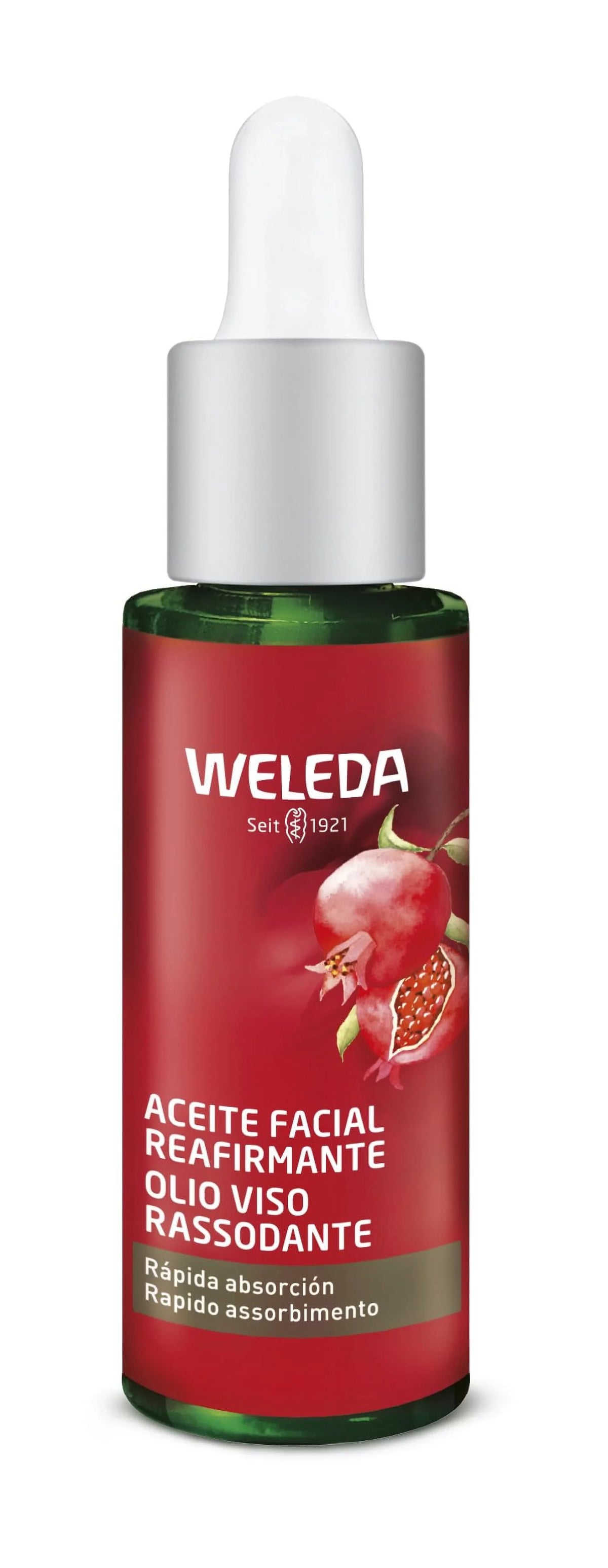With Rich Plant And Aloe Extract Plumping Ounce, Moisturizer Oil, Care 1 Face Weleda Vera Fluid Pomegranate