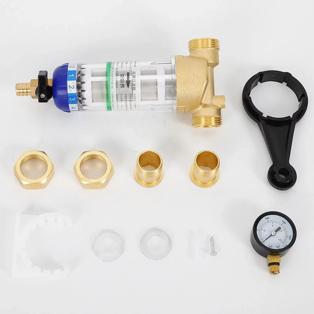 Down liquid Spin Filter Reusable Mesh Filter Sediment 3/4" 50℃ Inch liquid System
