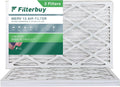 Furnace Filterbuy Air Pleated AC (3-Pack) 12x24x1 MERV HVAC 13 Filters
