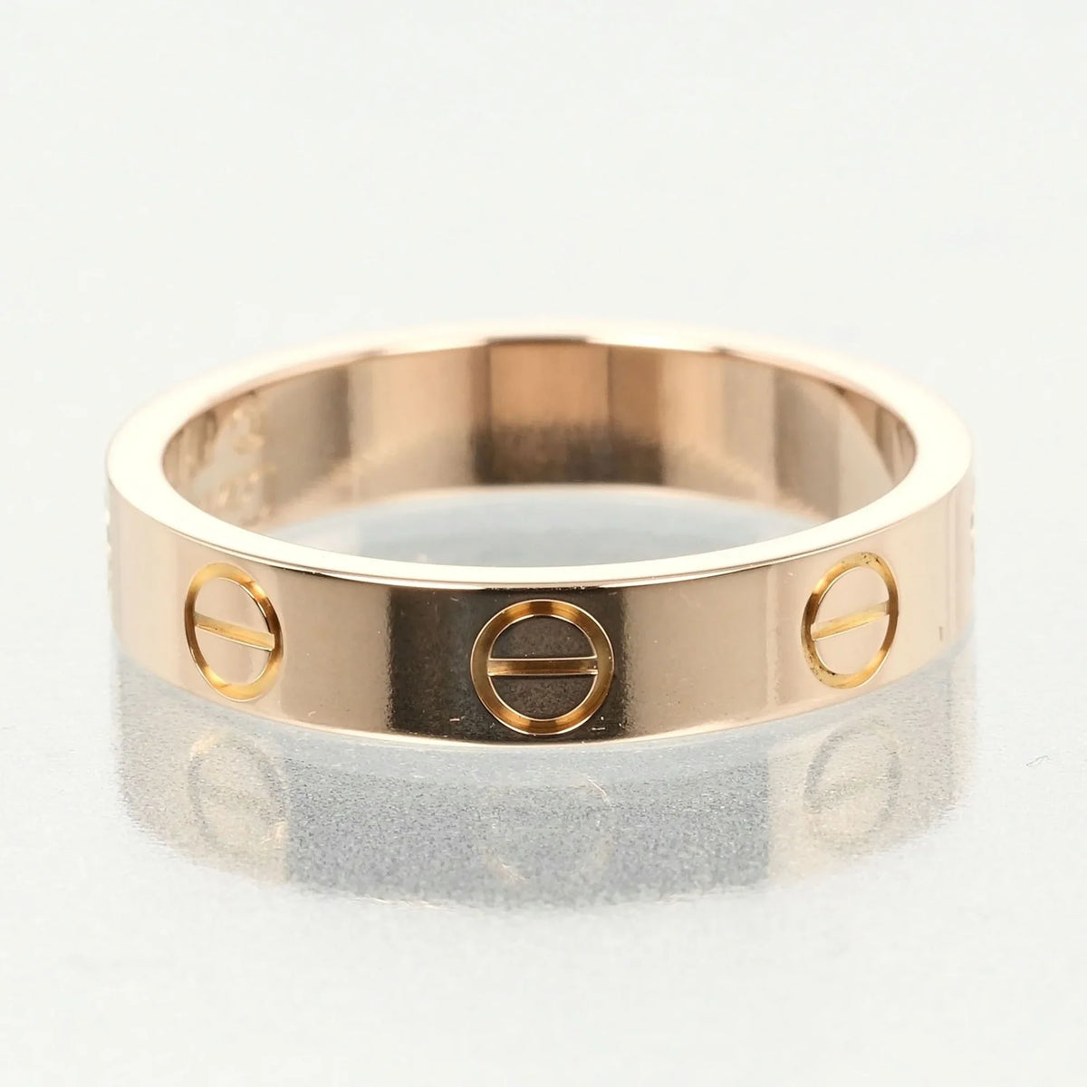 Ring (Good) K18 Approx. Wedding Pre-Owned Gold, Pink Love PG Cartier I132124020 3.6g 9, dimension