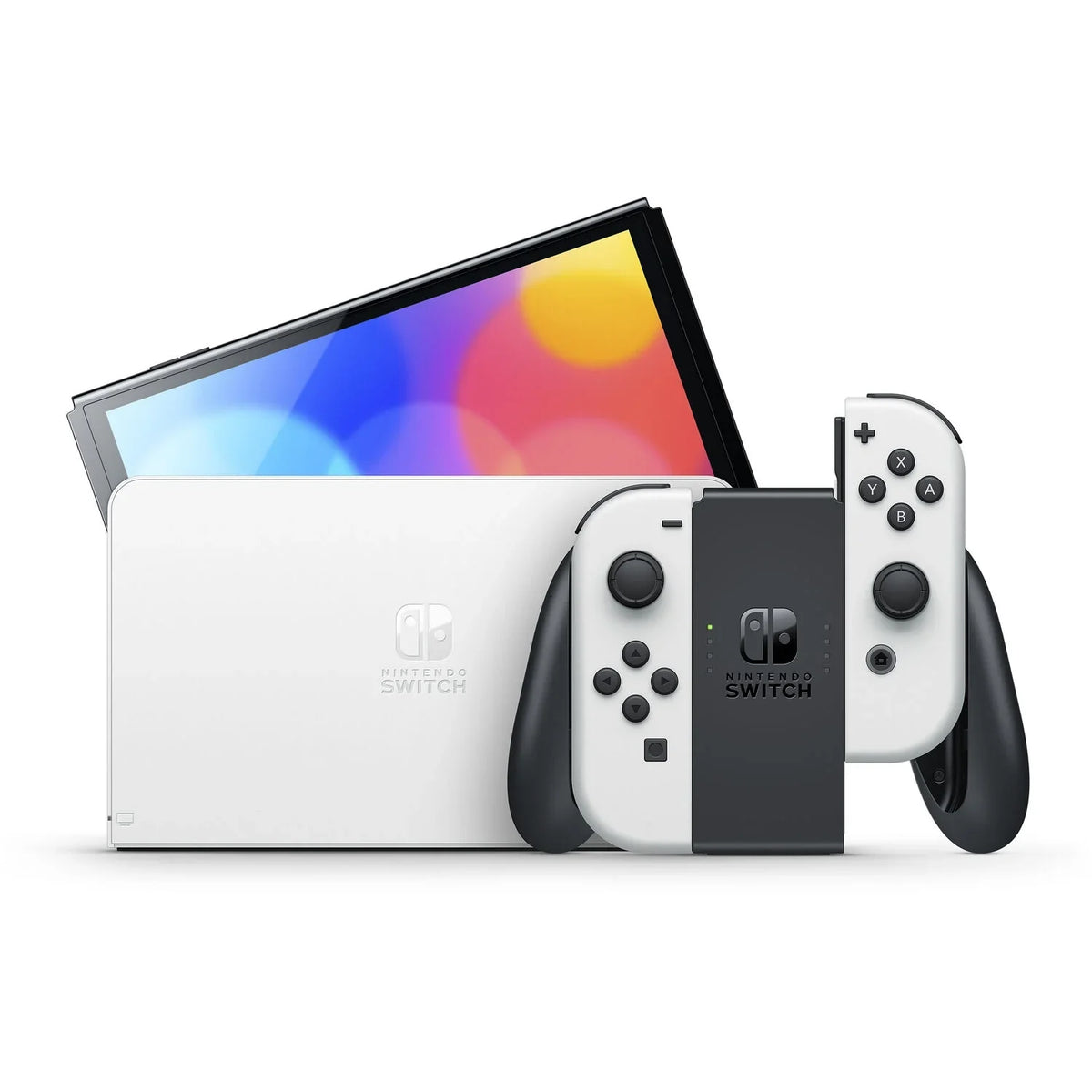 Screen Mario and OLED with Cleaning Party Cloth Nintendo Superstars Console White Switch