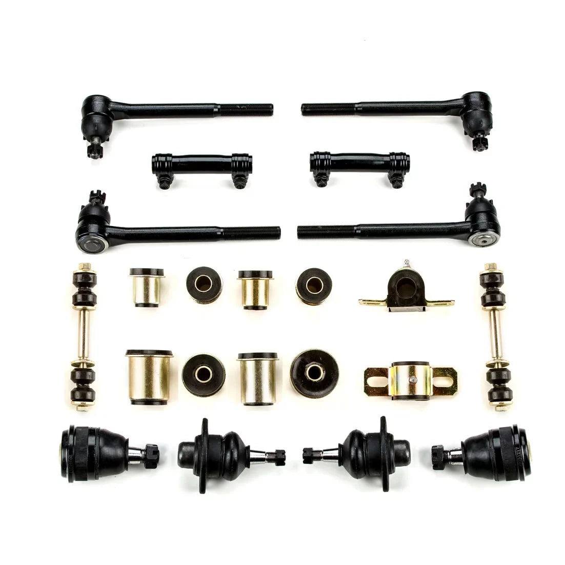 Rebuild Fits 1974 Suspension Black Chevrolet - Front dimension Kit Full End 1976 Poly