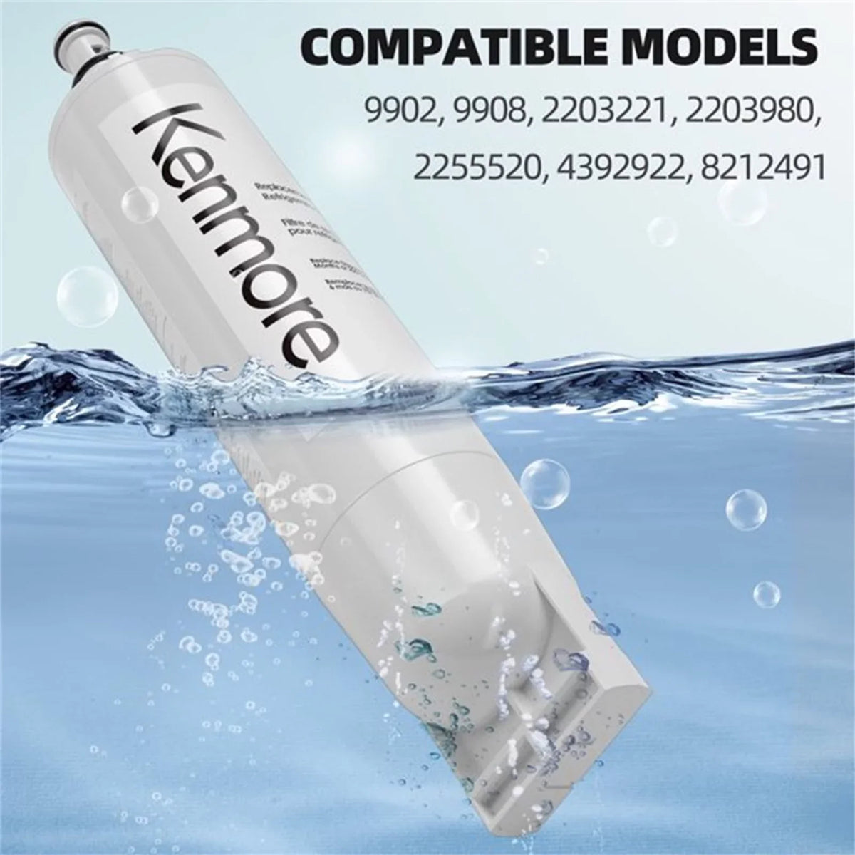 Replacement 469010, 46-9085 Kenmore with 3Pack 9085 4396508,46-9010, liquid Filter Compatible Refrigerator