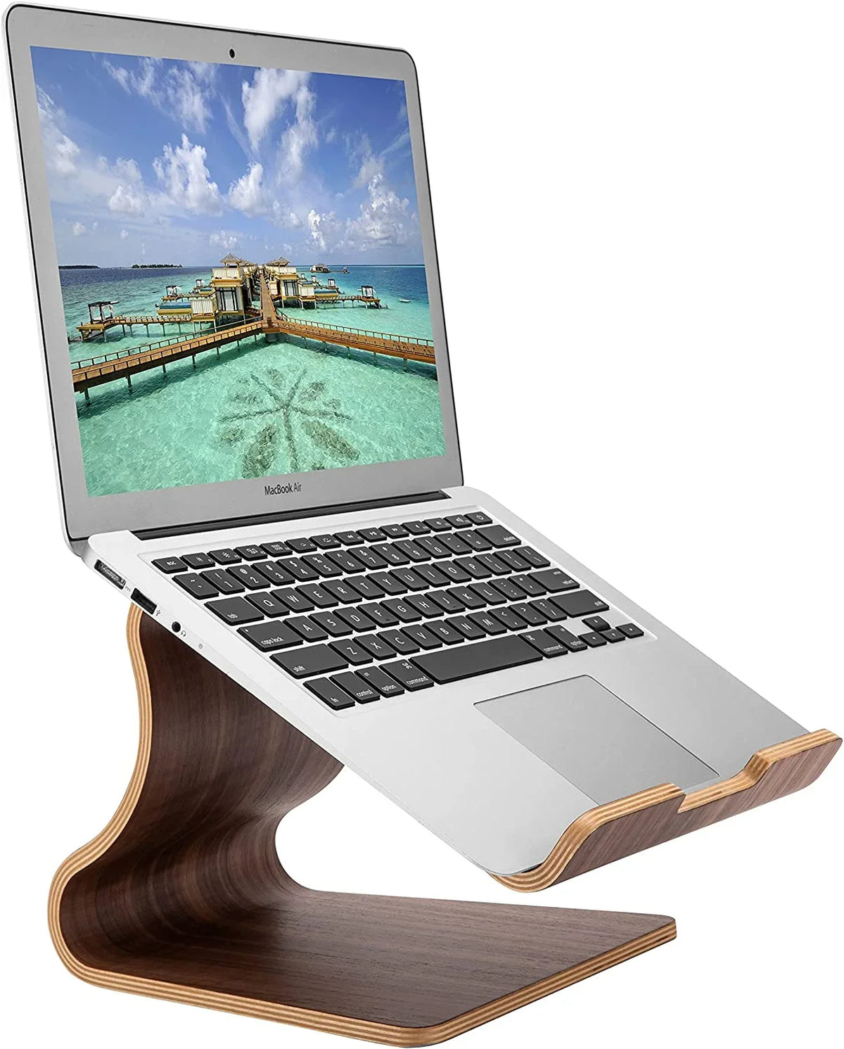 Notebook Cooling MacBook Install Holder，Wood Stand，Sturdy Stable，No Need Universal Laptop to SAMDI and a