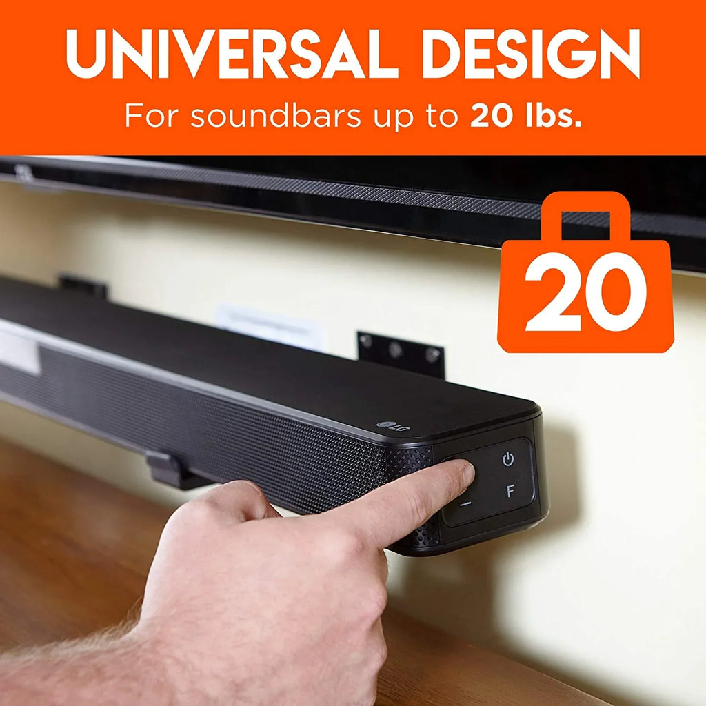 Dolby Roku, Soundbar Mount Bracket Adjustable Works & Wall for More Atmos Universal Soundbars - Including Depth Echogear All with - Vizio, , Soundbars