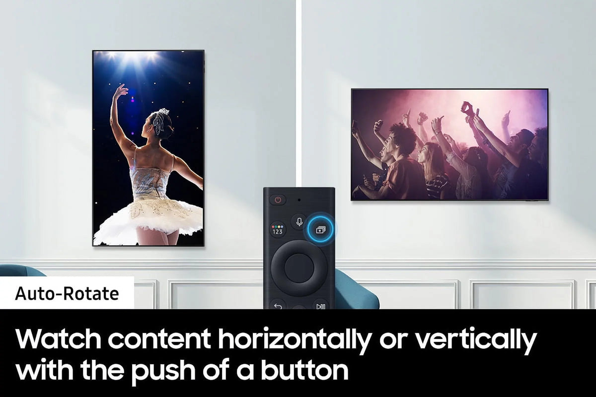 QLED (2022) a Quantum TV Mount 43"-55" Wall with QN55QN90BAFXZA 55" Smart VG-ARAB22WMT Auto-Rotating 4K for Neo TVs Matrix