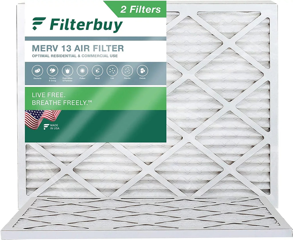 Air 14x20x1 HVAC (2-Pack) AC MERV Filterbuy Pleated Filters 13 Furnace