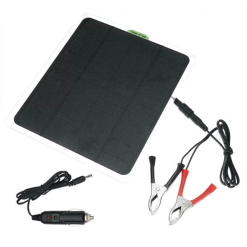 lighter,2 Kit Carabiners,1 22W bag,1 clip,1x mountaineering Alligator Car Charger,Maintainer Panel,12V/5V 2x Battery Solar RV Charger DFITO Trickle Cigarette Boat Fast W/ Charger