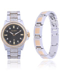 and Adult and and Stones Elgin Bracelet Gold Silver Male (FG180015ST) Set in Alloy Watch Case with