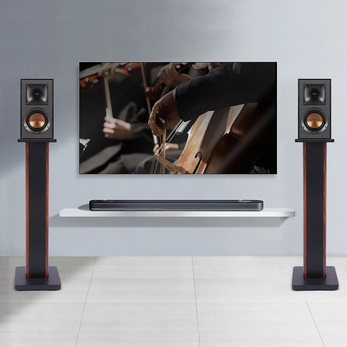 Speaker Home 2x28" Holder Studio Monitor Speaker Theater Multimedia Stands Stand