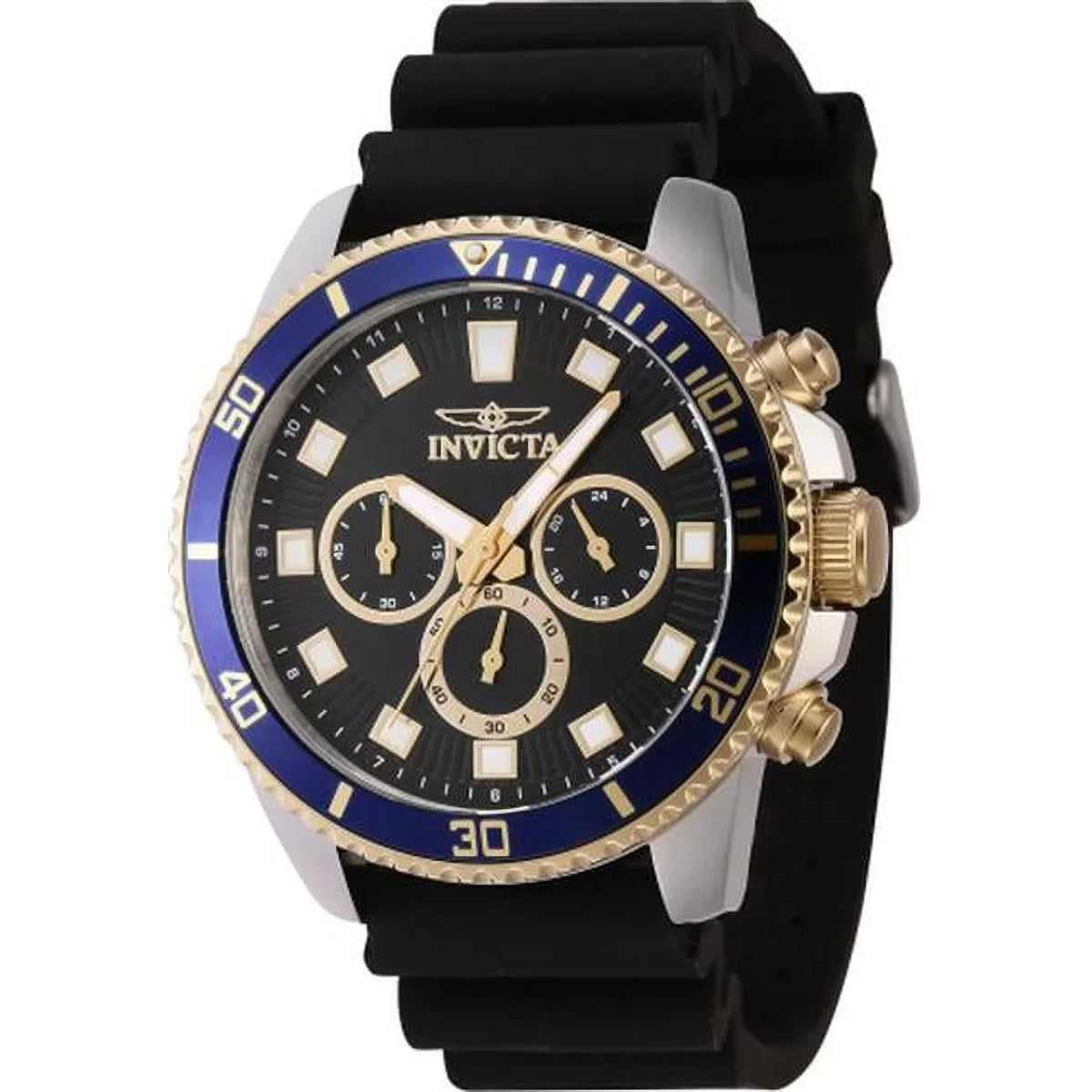 Chronograph Diver Men Black Dial Pro Invicta 46121 Quartz Watch