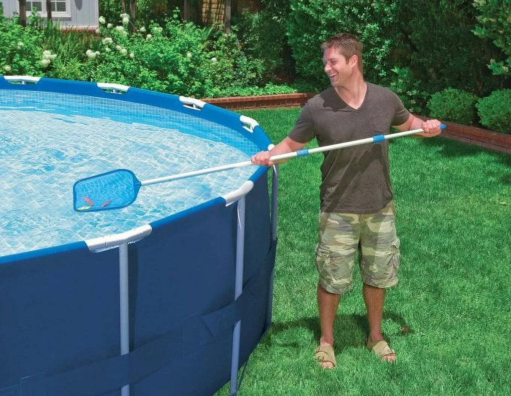 Kit and Frame Pack) Pool Swimming Intex Cleaning (2 Metal Pool Filter Pump with