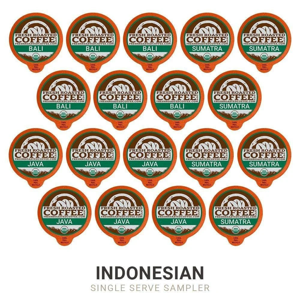 Pod Fresh Coffee for Roasted 72 Sampler, Count Brewers K-Cup Organic Coffee, Keurig