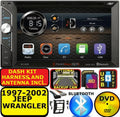 STEREO DVD RADIO JEEP BT WRANGLER AUX CD PKG USB 1997-2002 BLUETOOTH AM/FM