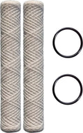 for | CFS124-C20 SF10-20 20" String 101-230, Universal | x (6) HDX inch Unit 2.5" CFS SWC-25-2010, Replacement P5-20, PD-5-20, 20 liquid RO Watts with Compatible AP110-2C, Filter Wound Any Sediment