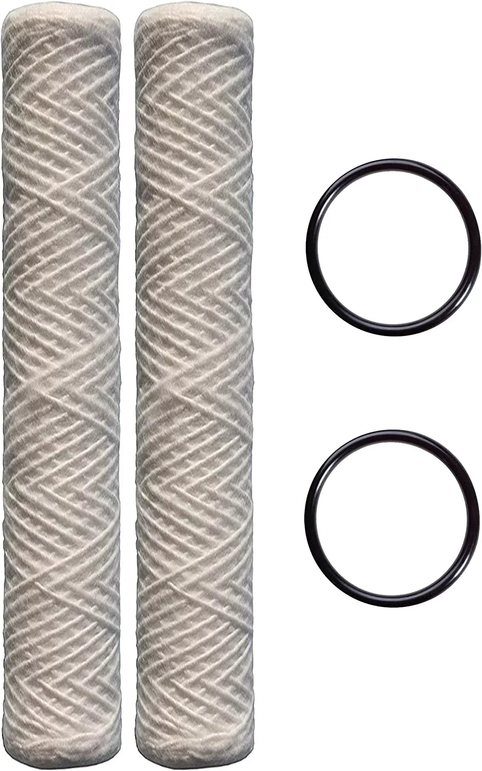 for | CFS124-C20 SF10-20 20" String 101-230, Universal | x (6) HDX inch Unit 2.5" CFS SWC-25-2010, Replacement P5-20, PD-5-20, 20 liquid RO Watts with Compatible AP110-2C, Filter Wound Any Sediment
